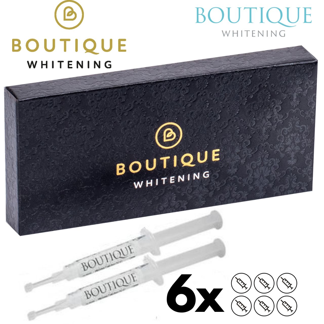 Boutique Tooth Whitening Gels 16% CP x6